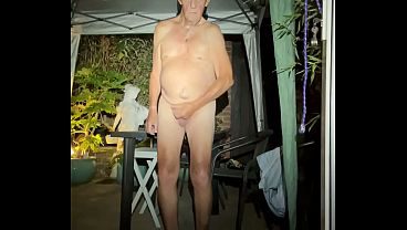 Nice being naked in garden