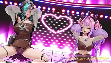 noVR mmd ChihaVivi Dance 3d hololive Hentai