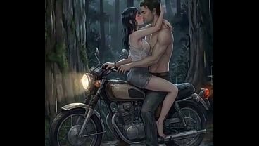sofia y matias teniendo sexo en el bosque en una moto reeditado (Hentai)
