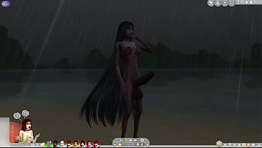 futa god with giant penis on tropical paradise island