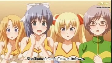 Cheerleader coach shows how to give a boobjob demosaic hentai