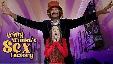 Petite Teen Gets Golden Ticket to a Hard Pounding in Wonka’s Sex Den