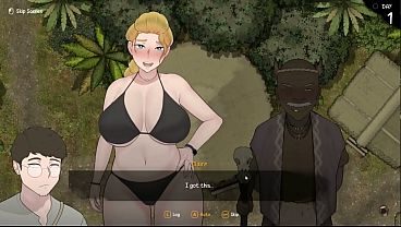 Hentai Game – Arrival of the Goddess - Part 1 Hot Sexy Blonde Woman Perform Paizuri & Intense Blowjob for the Tribe Chief