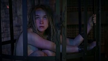 Fina is kept naked in a cage and drools from her mouth as she greedily eats food from the countess's hand (preview)