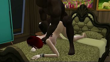 Sims 4 - Redhead slut likes to be doggy-styled by BBC