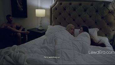 Blonde Couch Surfer Accepts The Family Threesome Deal | LewdEra