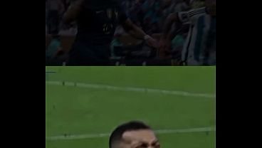 Mbappé amassando uma Argentina na final da copa de 2022