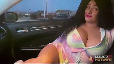 Big Titted Brunette Barbi Car Ride with Rome Major!
