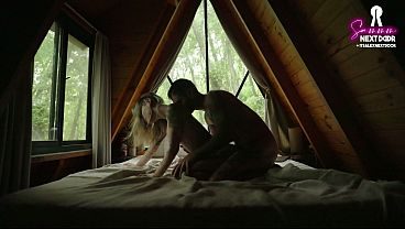 Intimate anal sex in a cabin with a perfect little blonde