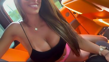 Fucking and Folding Sexy Pornstar Miss Lexa in my Rolls Royce