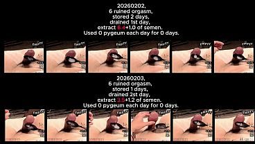 202602 6 ruined orgasm in a row for 2 days. short version