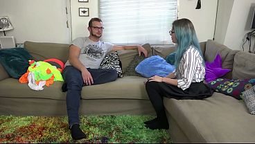 Teen Girl Luna Grey Tied and Gagged with Scarf Bondage EP