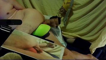 self sub hole fucking with Chorizo XL dildo. tried missionary too. leg up boy!