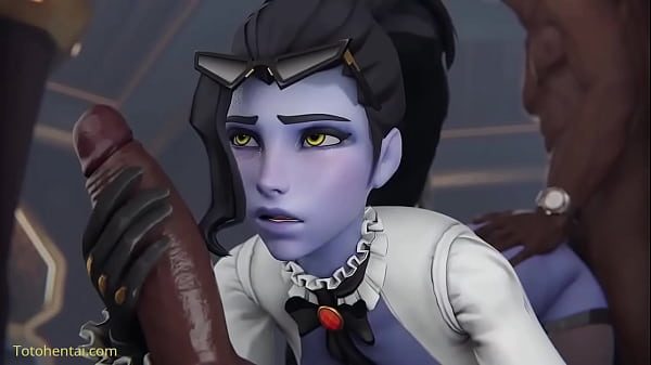 Widowmaker jugando con la pandilla por todos sus agujeros