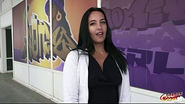 GERMAN SCOUT - Brown Skin Inked Molly Lollipop Pick Up for First Casting Fuck