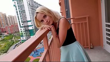 I met my next-door neighbor on the balcony while her husband was out of home for a moment, so we needed to do it quickly