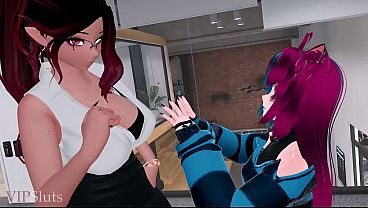 VIPSluts - Strict Futa Boss Gives Naughty Employee "Performance Review" Pumps Creamy Promotion Deep Inside Her Tight Pussy