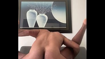 The virile, big man screams on the cock with every thrust