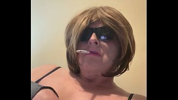 CD Nikki pink lipstick smoking whore