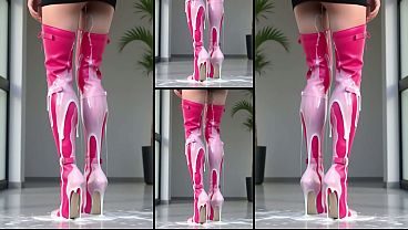 Hot Heels, Hot Legs, Lot of Cum