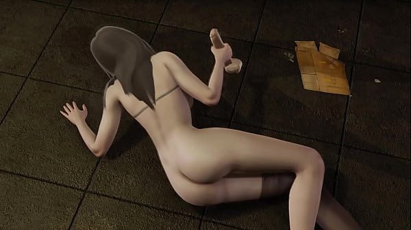 Hisoka Kurosawa - Footjob and sex - 3D Porn