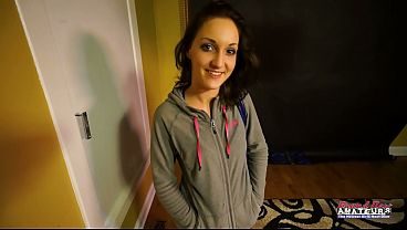 Brunette Ryann Gets Pounded Hard By A Dude In Her Hairy Pussy!
