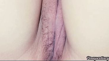 Awesome pinay teen spreading perfect pussy on closeup