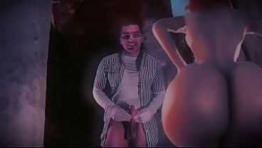Caballero Sexy Numero Uno - Masturbacion con Sex Bot Doll que hace Striptease - Con Guantes de Latex - Animación Realista 3D
