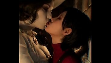 Ada wong x Lady Dimitrescu lesbian ( Resident Evil/AI generated)