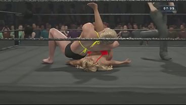 WWE 2k25 Natalya Dominated in a Bikini