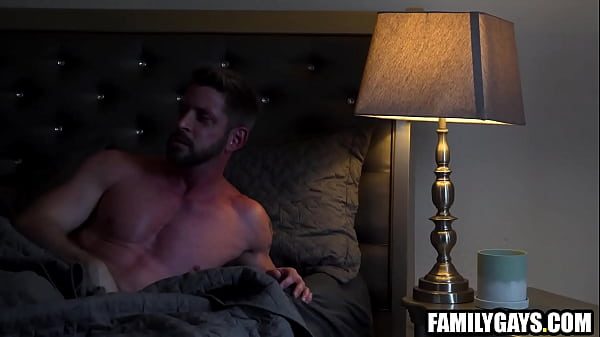 Stepson Moaning “Daddy” While Jerking, Stepdad Delivers