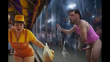 CARNIVAL SIDESHOW JERK-off CAGE 1 w/ SPECK REJK (ai)