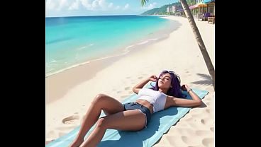 Towa's Naughty Beach Day: Sun-Drenched Curves to Sensual Soak-The Reveal You Crave