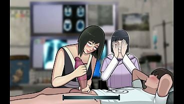 Konoha Milfs part 9 - Shizune Giving me a handjob while Hinata watches