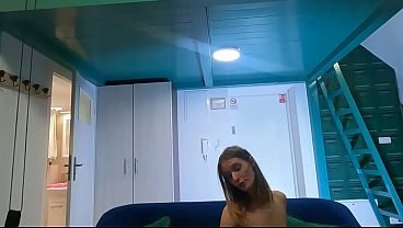 Super sexy chick in black stockings presenting her perfect and slim body