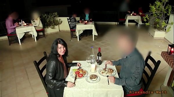 Public extreme! I pulled out his giant cock in the middle of the restaurant...