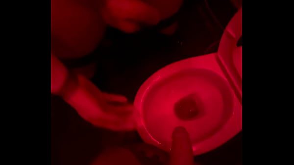 Amateur boy watches his friend pee in the club's toilets, lends him a helping hand and gets hard...