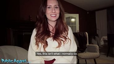 Public Agent - Big Tits British teacher Erin Moore POV blowjob and creampie from thick cock stranger