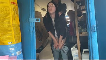 A warehouse worker fucked the manager hard right there on the boxes and put her in her place
