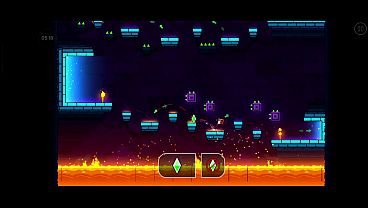 Tentando passar do dash em geometry dash