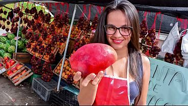 Big Natural Tits Latina Picked Up and Fucked Hard in Missionary Pussy