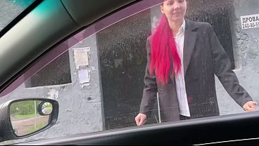 "Please not in the Pussy, I have a boyfriend" A cute student paid with her asshole for the trip
