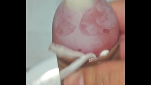 Use straps to tie my cock and ejaculate in the condom (please like me, if you want to be seen by more people, please see the detailed introduction)
