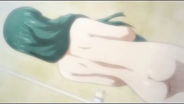 HカップJKのシャワーシーン ツインテール ピンクヘア 爆乳