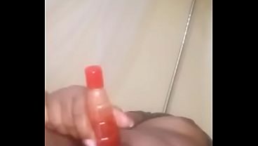 Was rubbing my pussy with chill sauce