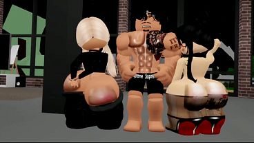Hung GYMRAT bags two THICK RO-SLUTS | ROBLOX Brookhaven