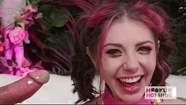 Brenna Mckena's Face Receives A Golden Shower And Warm Cum!