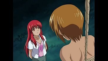 Hentai dude has threesome with hot redheads