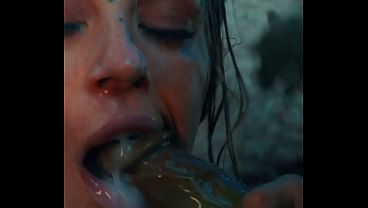 Monster Sex Parody - Blonde Gangbanged & Bukkake
