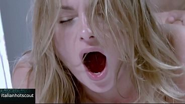 Beautiful blonde girl enjoys big cock in her pussy and cum in her mouth